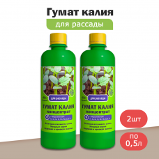 Удобрение Гумат Калия для рассады (0,5л) -2шт Удобрение Гумат Калия для рассады (0,5л) -2шт