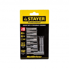 Набор бит и головок STAYER 2611-H13 13шт. Набор бит и головок STAYER 2611-H13 13шт.