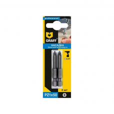 Бита ударная GRAFF PZ1 50мм 2шт/уп. Бита ударная GRAFF PZ1 50мм 2шт/уп.