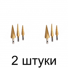 Набор ступ. сверл YATO YT-44731 3-20мм 6гр. 3шт. - 2 шт Набор ступ. сверл YATO YT-44731 3-20мм 6гр. 3шт. - 2 шт