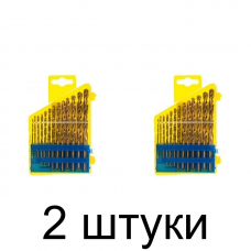 Набор сверл по металлу STHOR 22300 HSS-TiN 1,5-6,5мм 13шт. - 2 шт