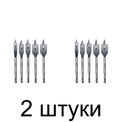 Набор сверл по дереву перовых STAYER 2950-H5 12-25мм 5шт/уп. - 2 шт