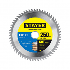 Диск пильный STAYER Expert 250мм 60зуб. Диск пильный STAYER Expert 250мм 60зуб.