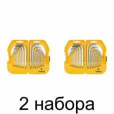 Набор ключей 6-гр.+Torx TOPEX 35D952 18шт/уп. -2шт