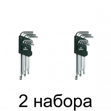 Набор ключей 6-гр. TOPEX 35D957 1,5-10мм шар.головка 9шт/уп. -2шт