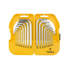 Набор ключей 6-гр.+Torx TOPEX 35D952 18шт/уп. Набор ключей 6-гр.+Torx TOPEX 35D952 18шт/уп.