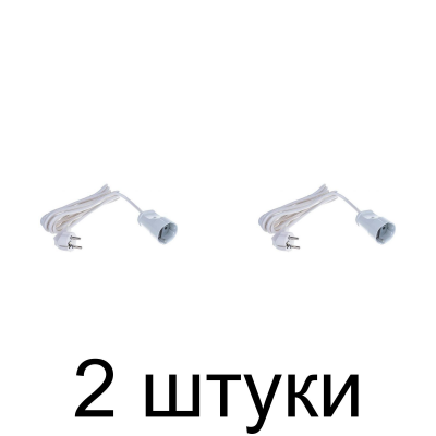 Удлинитель EL-BI 1роз. 7м с/з -2шт