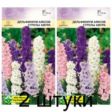 Семена. Дельфиниум Аяксов Стрелы Амура 0.5г -2шт Семена. Дельфиниум Аяксов Стрелы Амура 0.5г -2шт