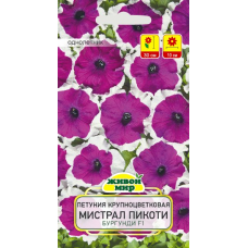 Семена Петуния крупноцветковая Мистрал Пикоти Бургунди F1 (Cerny seed) 10 шт, РБ