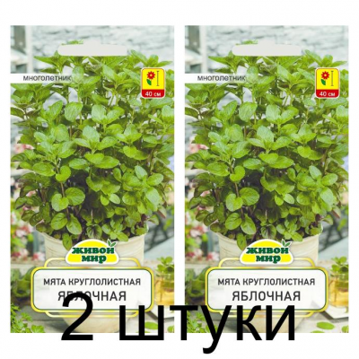 Семена Мята круглолистная Яблочная (W. Legutko) 0,1 г, РБ -2шт