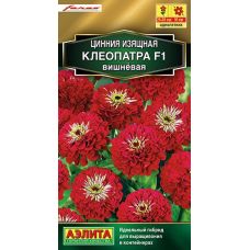 Цинния Клеопатра F1, вишневая (Семена Аэлита)