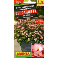Бегония Сенсация розовая зеленолистная F1 (Семена Аэлита) Бегония Сенсация розовая зеленолистная F1 (Семена Аэлита)