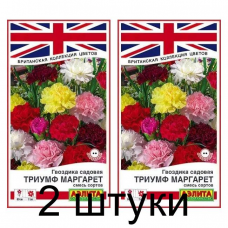Гвоздика садовая Триумф Маргарет, смесь (Семена Аэлита) - 2 штуки Гвоздика садовая Триумф Маргарет, смесь (Семена Аэлита) - 2 штуки