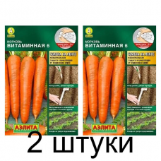 Морковь Витаминная 6, на ленте (Семена Аэлита) - 2 штуки Морковь Витаминная 6, на ленте (Семена Аэлита) - 2 штуки