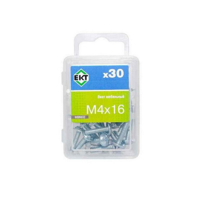 Винт мебельный 4х16 шлиц KOMBI, цинк (уп=30шт) B006632_BOX