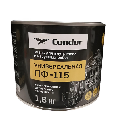 Эмаль Condor ПФ-115 белая, 1,8кг