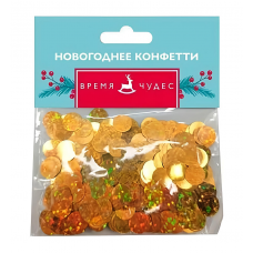 Конфетти MAGIC TIME 88541 Шарики золото 15г Конфетти MAGIC TIME 88541 Шарики золото 15г